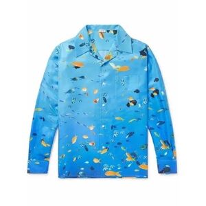Loewe Aquarium shirt in silk New Jacket W Tag! Unisex M-L Fits Most